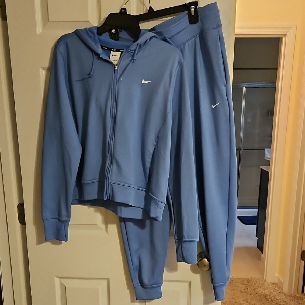 Nike Light Blue Hoodie and Joggers Set